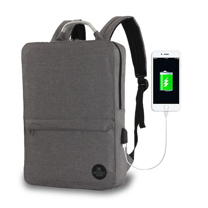 Zoozie Bags Bolsa para Portátil Antracita con Puerto USB Zoozie Bags Bolsa para Portátil Antracita con Puerto USB